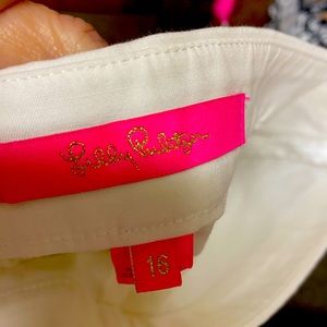 Lilly Pulitzer Size 16 White Shorts
